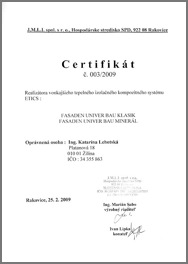 Certifikát 2